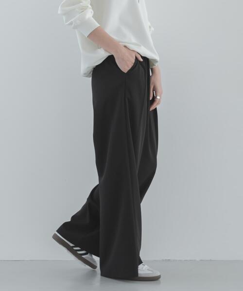 URBAN RESEARCH Sonny Label（アーバンリサーチサニーレーベル）の「ダブルタックワイドイージーパンツ（その他パンツ・レディース・グレー/ブラック・38/36）」の17枚目の写真