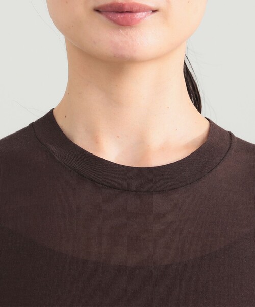 Demi-Luxe BEAMS（デミルクス ビームス）の「AK+1 / シアー Tシャツ（Tシャツ/カットソー・レディース・グリーン/ダークブラウン/ブルー系その他2・ONE SIZE）」の19枚目の写真