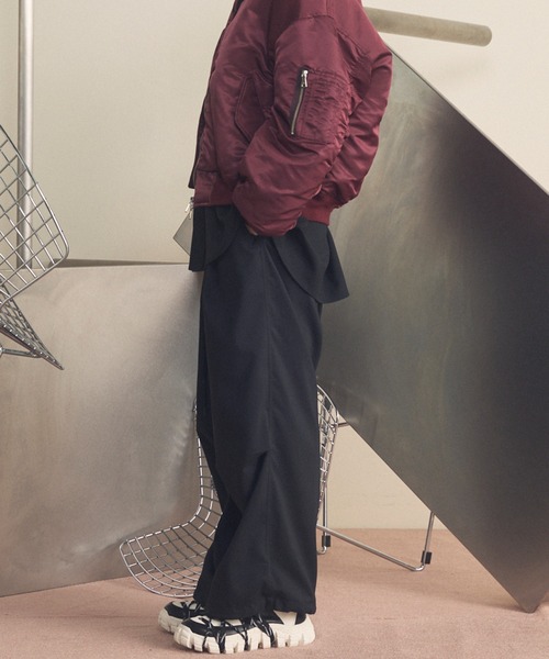 MAISON SPECIAL（メゾンスペシャル）の「《UNISEX》Sunlight Block Prime-Wide Climbing Pants/Sunlight Block プライムワイドクライミングパンツ【MAISON SPECIAL/メゾンスペシャル】（その他パンツ・メンズ・ブラック/ライトグリーン/ネイビー・2/1/0）」の18枚目の写真