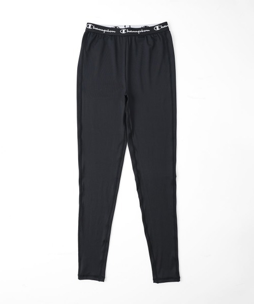 Champion(チャンピオン)の「Champion LOGO inner leggings 抗菌防臭 吸水速乾 レギンス 95451005(レギンス/スパッツ・レディース・ブラック/チャコール・M/L)」の2枚目の写真
