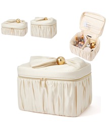 Francfranc（フランフラン）の「パールブロッサム バニティポーチ L アイボリー コスメポーチ コスメボックス 化粧道具 収納 大容量（ポーチ）」