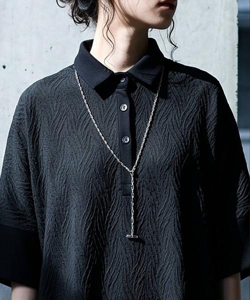 antiqua(アンティカ)の「Aライン シャツワンピース(シャツワンピース・レディース・ブラック・ONESIZE)」の4枚目の写真