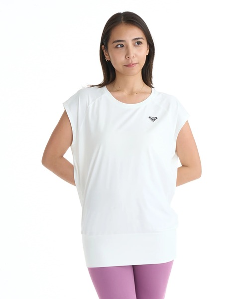 ROXY(ロキシー)の「ROXY ウィメンズ FITNESS MY 1ST ROXY TUNIC Tシャツ 【2026年春夏モデル】/ロキシーUVカットトップス(Tシャツ/カットソー・レディース・ブラック/グレー/ミント/ホワイト・SMALL/MEDIUM/LARGE)」の1枚目の写真