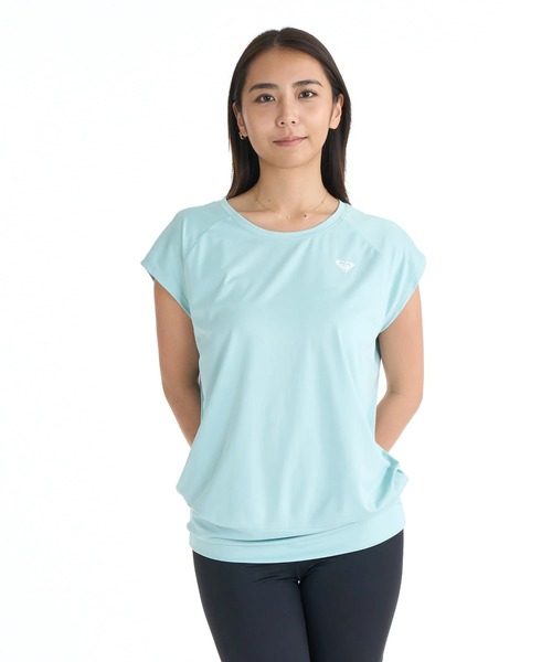 ROXY(ロキシー)の「ROXY ウィメンズ FITNESS MY 1ST ROXY TUNIC Tシャツ 【2026年春夏モデル】/ロキシーUVカットトップス(Tシャツ/カットソー・レディース・ブラック/グレー/ミント/ホワイト・SMALL/MEDIUM/LARGE)」の4枚目の写真