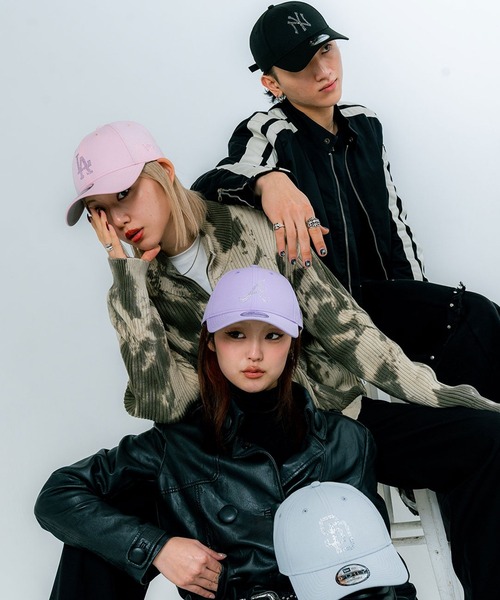 セール】ニューエラ【NEW ERA】別注 - ラインストーンロゴ キャップ