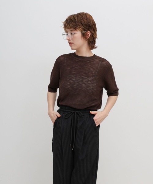 select MOCA(セレクトモカ)の「シアサッカーストライプイージーパンツ(その他パンツ・レディース・ベージュ/ブラック・FREE)」の21枚目の写真