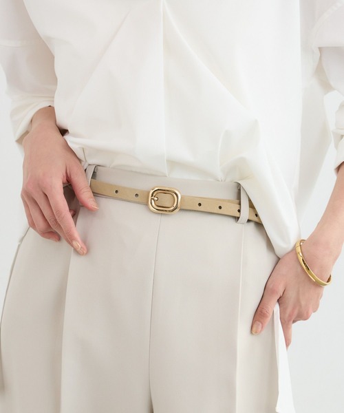 BARNYARDSTORM（バンヤードストーム）の「BARNYARDSTORM / メタルバックルベルト（ベルト・レディース・ベージュ/ブラウン・FREE）」の6枚目の写真