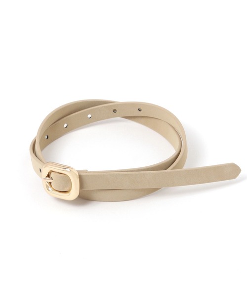 BARNYARDSTORM（バンヤードストーム）の「BARNYARDSTORM / メタルバックルベルト（ベルト・レディース・ベージュ/ブラウン・FREE）」の14枚目の写真