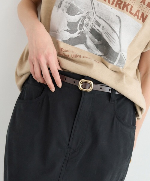 BARNYARDSTORM（バンヤードストーム）の「BARNYARDSTORM / メタルバックルベルト（ベルト・レディース・ベージュ/ブラウン・FREE）」の4枚目の写真