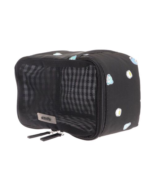 EMODA（エモダ）の「【はぴだんぶい】MESH PATTERN POUCH（ポーチ・レディース・ホワイト/ブラック・FREE）」の9枚目の写真