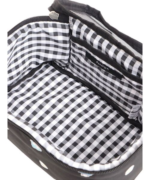 EMODA（エモダ）の「【はぴだんぶい】MESH PATTERN POUCH（ポーチ・レディース・ホワイト/ブラック・FREE）」の11枚目の写真