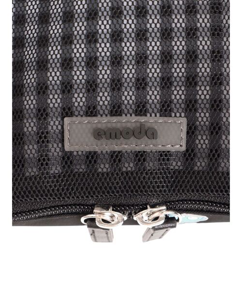 EMODA（エモダ）の「【はぴだんぶい】MESH PATTERN POUCH（ポーチ・レディース・ホワイト/ブラック・FREE）」の13枚目の写真