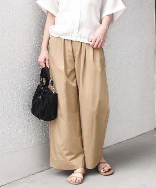 SHIPS Colors(シップス カラーズ)の「SHIPS Colors:〈手洗い可能〉TC チノ イージー パンツ◇(チノパンツ・レディース・ベージュ/ネイビー・SMALL/MEDIUM)」の20枚目の写真
