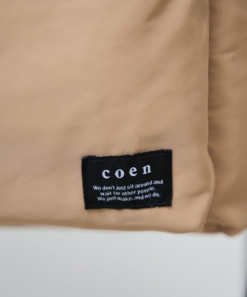 coen（コーエン）の「ベーシックバックパック（バックパック/リュック・メンズ・ブラック/ベージュ/ダークグレー・FREE）」の4枚目の写真