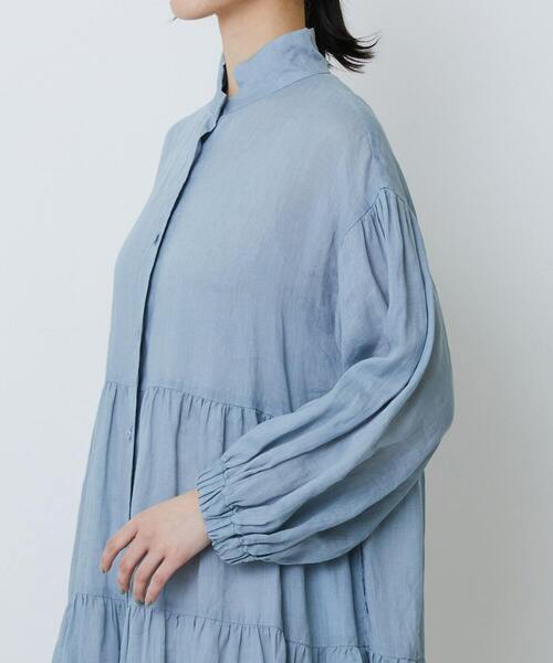 LOISIR（ロワズィール）の「ラミーティアードワンピース（ワンピース・レディース・ブルー/ブラウン・FREE）」の20枚目の写真