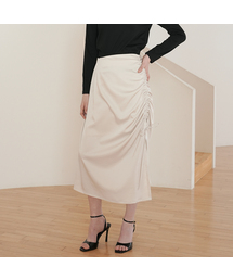 PAUL&ALICE（ポール&アリス）の「ストリングシャーリングスカート / クリーム（スカート）」