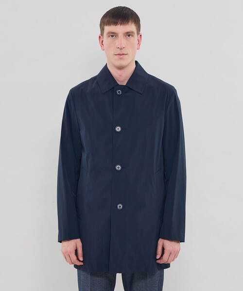 MACKINTOSH LONDON(マッキントッシュ ロンドン)の「【DUNFORD SHORT】【FEATHER-TECH PAC】【FLEX NYLON】ストレッチナイロンステンカラーコート(ステンカラーコート・メンズ・ブルー系その他2/ネイビー/グレー・42/38/40)」の7枚目の写真