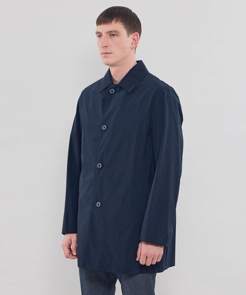 MACKINTOSH LONDON(マッキントッシュ ロンドン)の「【DUNFORD SHORT】【FEATHER-TECH PAC】【FLEX NYLON】ストレッチナイロンステンカラーコート(ステンカラーコート・メンズ・ブルー系その他2/ネイビー/グレー・42/38/40)」の8枚目の写真