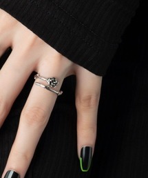 MASHIRO（マシロ）の「【MASHIRO】ローズモチーフリング ユニセックス(MA/EKW144)（リング）」