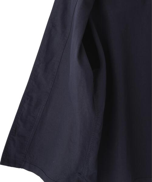 MHL.（エムエイチエル）の「COTTON HEMP OXFORD（シャツ/ブラウス・メンズ・ネイビー/オリーブドラブ・LARGE/MEDIUM/SMALL）」の6枚目の写真