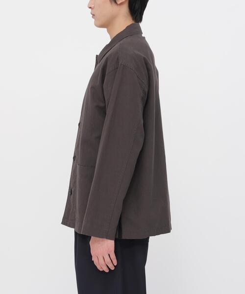 MHL.（エムエイチエル）の「COTTON HEMP OXFORD（シャツ/ブラウス・メンズ・ネイビー/オリーブドラブ・LARGE/MEDIUM/SMALL）」の9枚目の写真