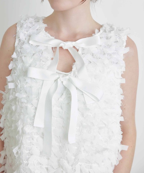 PICCIN(ピッチン)の「後ろリボンベスト(ベスト・レディース・ブラック/オフホワイト・M)」の20枚目の写真