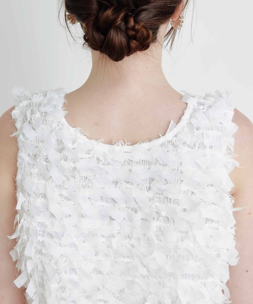 PICCIN(ピッチン)の「後ろリボンベスト(ベスト・レディース・ブラック/オフホワイト・M)」の21枚目の写真