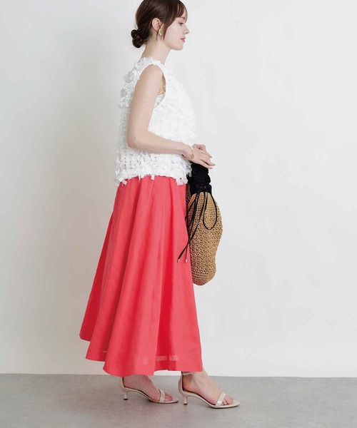 PICCIN(ピッチン)の「後ろリボンベスト(ベスト・レディース・ブラック/オフホワイト・M)」の8枚目の写真