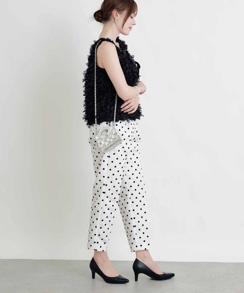 PICCIN(ピッチン)の「後ろリボンベスト(ベスト・レディース・ブラック/オフホワイト・M)」の16枚目の写真