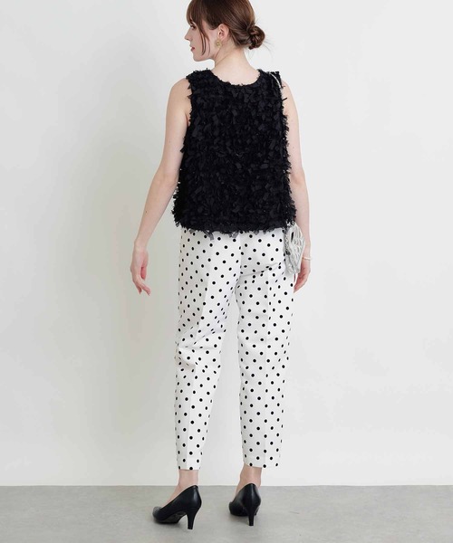 PICCIN(ピッチン)の「後ろリボンベスト(ベスト・レディース・ブラック/オフホワイト・M)」の17枚目の写真