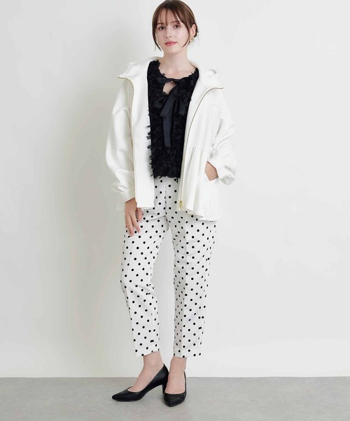 PICCIN(ピッチン)の「後ろリボンベスト(ベスト・レディース・ブラック/オフホワイト・M)」の18枚目の写真