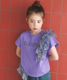 BAYFLOW | [大人気Tシャツ!!デザインをアップデート★]アシメオーガンジーフリルT(KIDS)(Tシャツ/カットソー)