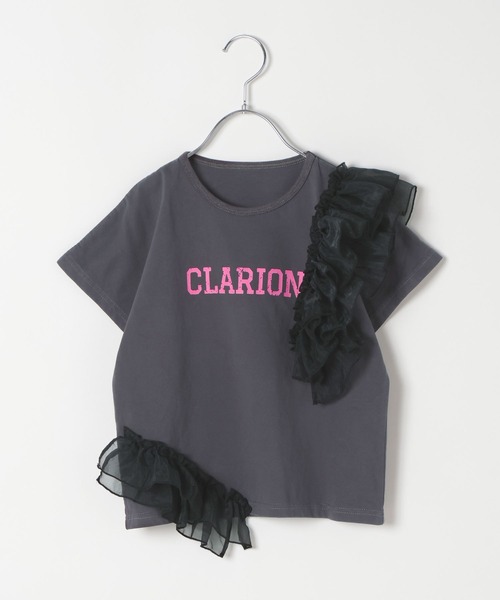 BAYFLOW（ベイフロー）の「[大人気Tシャツ!!デザインをアップデート★]アシメオーガンジーフリルT(KIDS)（Tシャツ/カットソー・キッズ・パープル/イエロー/チャコール・140cm/130cm/120cm/110cm/150cm）」の18枚目の写真