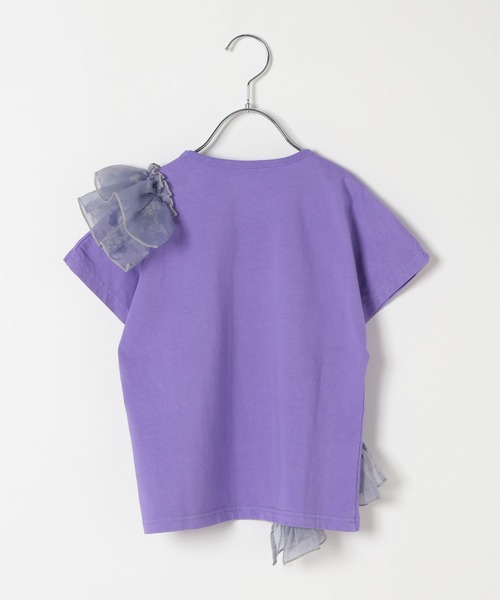 BAYFLOW（ベイフロー）の「[大人気Tシャツ!!デザインをアップデート★]アシメオーガンジーフリルT(KIDS)（Tシャツ/カットソー・キッズ・パープル/イエロー/チャコール・140cm/130cm/120cm/110cm/150cm）」の20枚目の写真