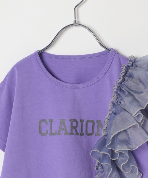 BAYFLOW（ベイフロー）の「[大人気Tシャツ!!デザインをアップデート★]アシメオーガンジーフリルT(KIDS)（Tシャツ/カットソー・キッズ・パープル/イエロー/チャコール・140cm/130cm/120cm/110cm/150cm）」の21枚目の写真