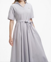 LACOSTE（ラコステ）の「スキッパーネックポロドレス   マキシ丈フレアワンピース（ワンピース）」