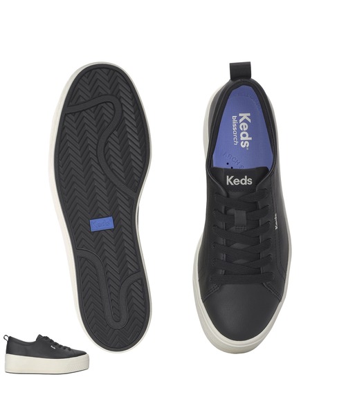 Keds（ケッズ）の「Keds ケッズ スカイラー レザー ブラック（スニーカー・レディース・ブラック・24.0cm/24.5cm/25.0cm/23.5cm/23.0cm/22.5cm）」の5枚目の写真