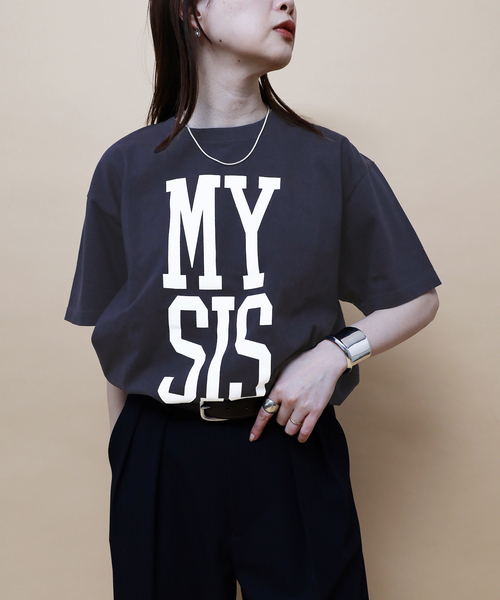 journal standard L'essage（ジャーナルスタンダードレサージュ）の「《丸の内店＆WEB限定》【MYSIS】Tシャツ（Tシャツ/カットソー・レディース・ホワイト/ネイビー・FREE）」の11枚目の写真