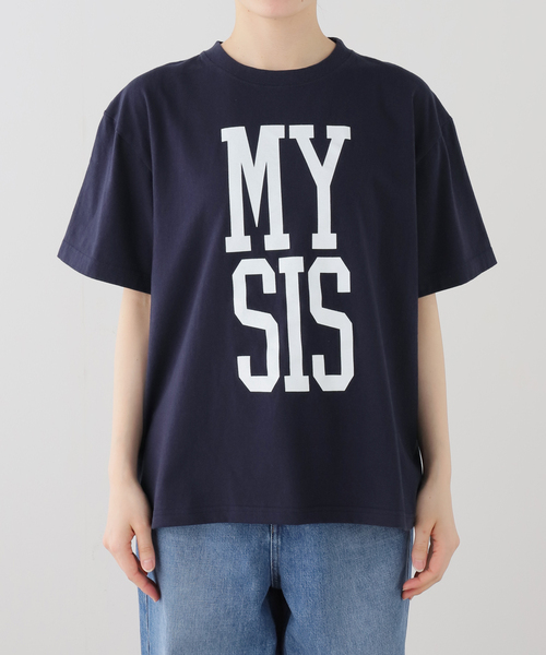 journal standard L'essage（ジャーナルスタンダードレサージュ）の「《丸の内店＆WEB限定》【MYSIS】Tシャツ（Tシャツ/カットソー・レディース・ホワイト/ネイビー・FREE）」の16枚目の写真