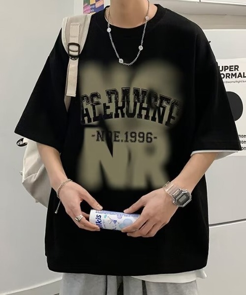 link lot(リンクロット)の「かすれロゴプリントビッグT(Tシャツ/カットソー・メンズ・ホワイト/ブラック・M)」の11枚目の写真