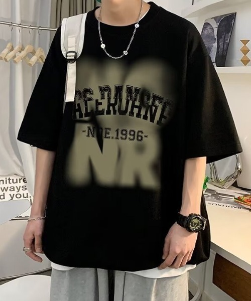 link lot(リンクロット)の「かすれロゴプリントビッグT(Tシャツ/カットソー・メンズ・ホワイト/ブラック・M)」の10枚目の写真