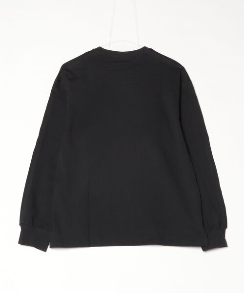 adidas（アディダス）の「アディダス adidas エッセンシャル プラス スリー ストライプス ルーズ フィット 長袖 Tシャツ（Tシャツ/カットソー・レディース・ブラック/オフホワイト/ライトグリーン・S/M/L/XL）」の4枚目の写真