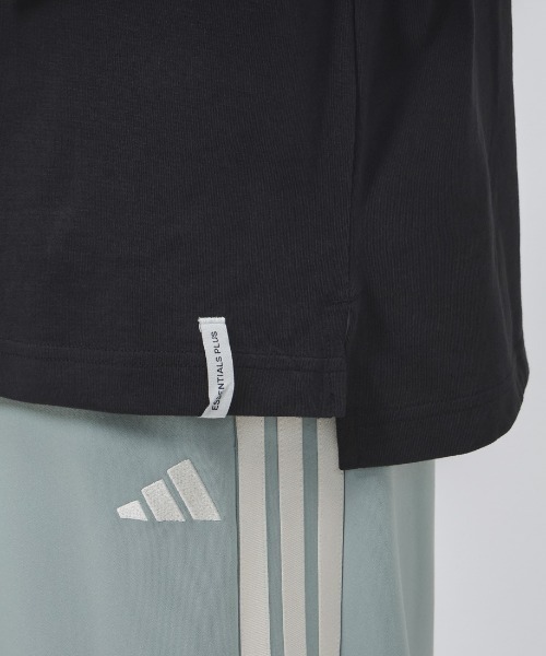 adidas（アディダス）の「アディダス adidas エッセンシャル プラス スリー ストライプス ルーズ フィット 長袖 Tシャツ（Tシャツ/カットソー・レディース・ブラック/オフホワイト/ライトグリーン・S/M/L/XL）」の16枚目の写真