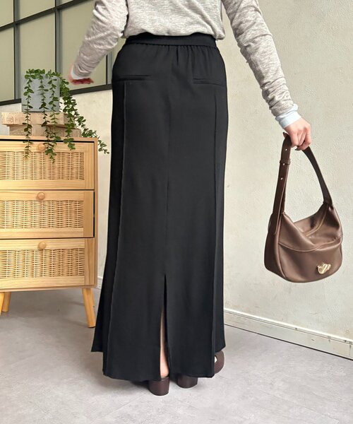 Thevon（ゼボン）の「リブマーメイドスカート（スカート・レディース・ライトグレー/ブラック/ブラウン・M/S）」の6枚目の写真