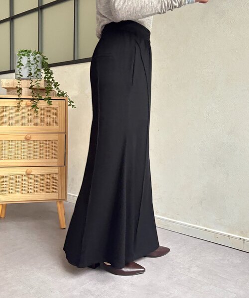 Thevon（ゼボン）の「リブマーメイドスカート（スカート・レディース・ライトグレー/ブラック/ブラウン・M/S）」の7枚目の写真