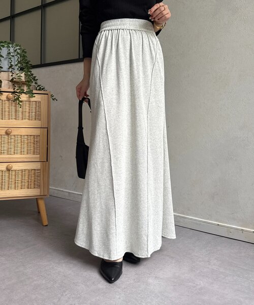 Thevon（ゼボン）の「リブマーメイドスカート（スカート・レディース・ライトグレー/ブラック/ブラウン・M/S）」の13枚目の写真