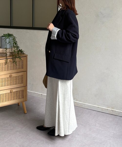 Thevon（ゼボン）の「リブマーメイドスカート（スカート・レディース・ライトグレー/ブラック/ブラウン・M/S）」の19枚目の写真