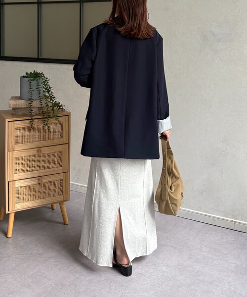 Thevon（ゼボン）の「リブマーメイドスカート（スカート・レディース・ライトグレー/ブラック/ブラウン・M/S）」の20枚目の写真