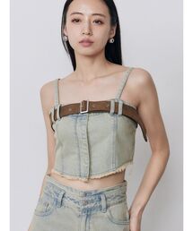 MURUA | デニムビスチェ【セットアップ着用可】(その他トップス)