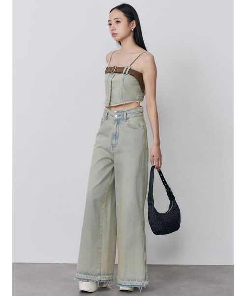 MURUA(ムルーア)の「【セットアップ対応】デニムビスチェ 夏服(その他トップス・レディース・ブルー/ブラック・FREE)」の8枚目の写真